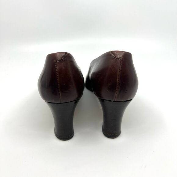 Bally Brown Leather Pumps Women's 6 US - Picture 6 of 9